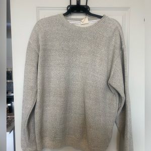 Grey crew neck sweater